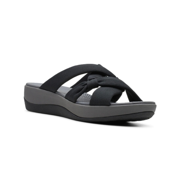 Clarks | Shoes | Cloud Steppers By Clarks Jersey Slide Sandals | Poshmark